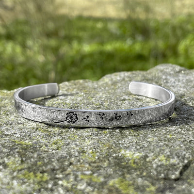 Dandelion Wish Cuff Bracelet