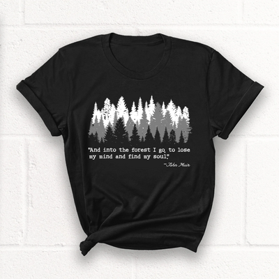 Into the forest Pine Trees T-Shirt