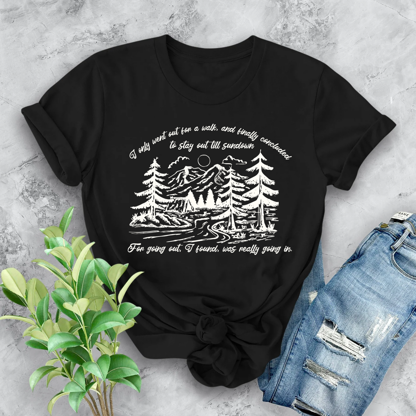 Went Out For A Walk T-Shirt