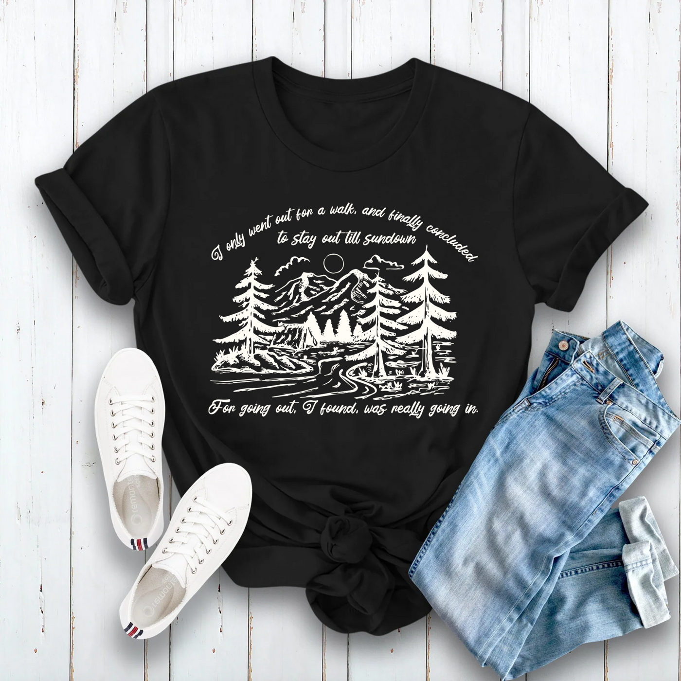 Went Out For A Walk T-Shirt