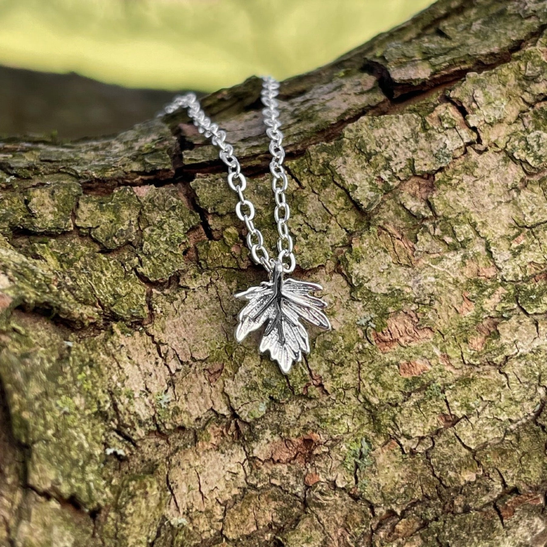 Dainty Leaf Necklace – Forest Project