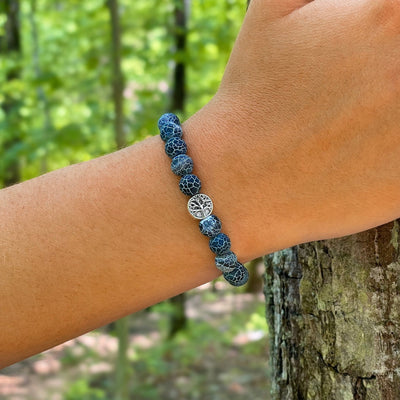 Deep Blue Tree Bracelet