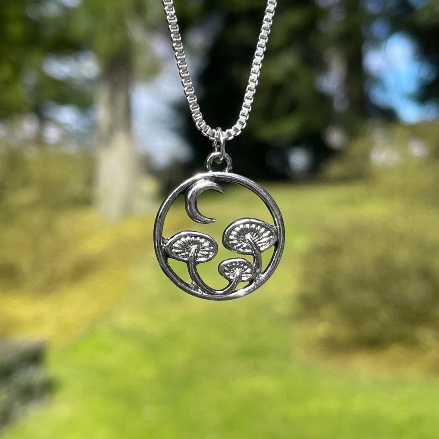 Mushrooms in the Sky Necklace